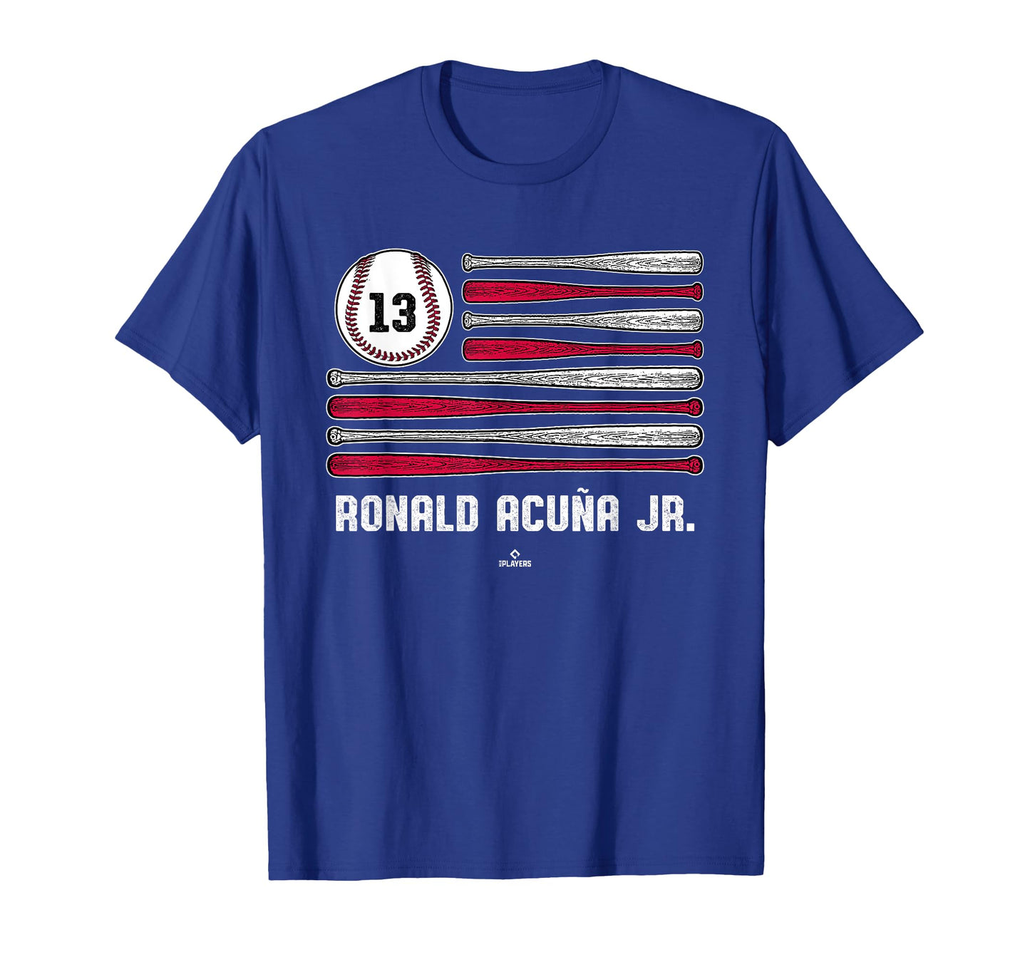 Baseball American Flag Ronald Acuña Jr. Atlanta Baseball T-Shirt