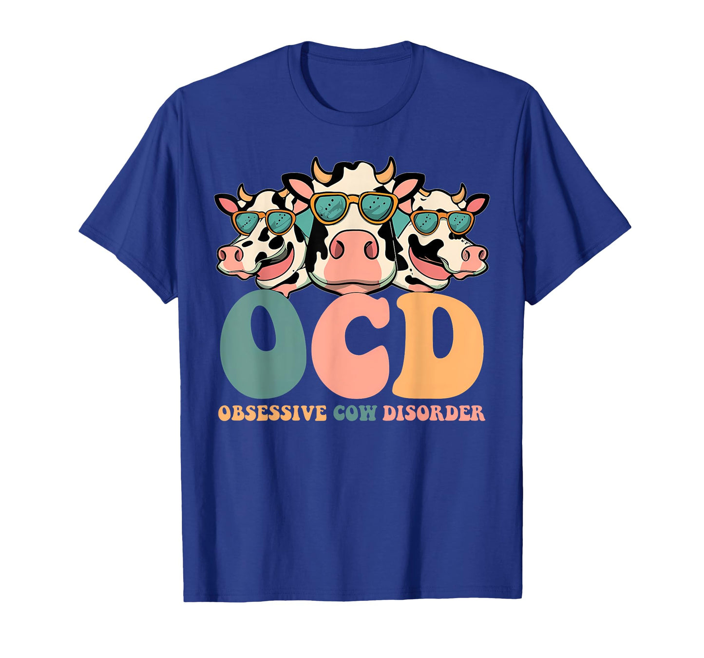 Cute OCD Obsessive Cow Disorder Funny Farmer Animal Cows T-Shirt