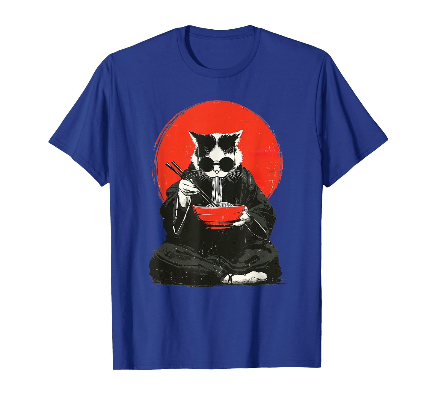 Funny Ramen Cat Japanese Anime Kawaii Graphic T-Shirt