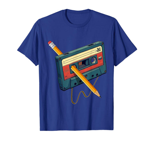 80s 90s Retro Party Costume Nostalgia Cassette T-Shirt