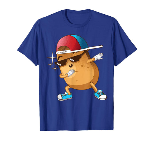 Funny Dabbing Potato Gift Cool Dancing Spuds Hip-hop Foodie T-Shirt