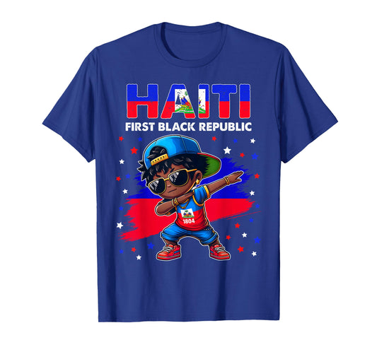Haiti the First Black Republic 1804 Haiti Flag for kids T-Shirt