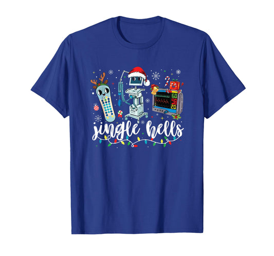 Christmas Nurse Shirt Jingle Bells Nurse Er ICU Nicu Nurse T-Shirt