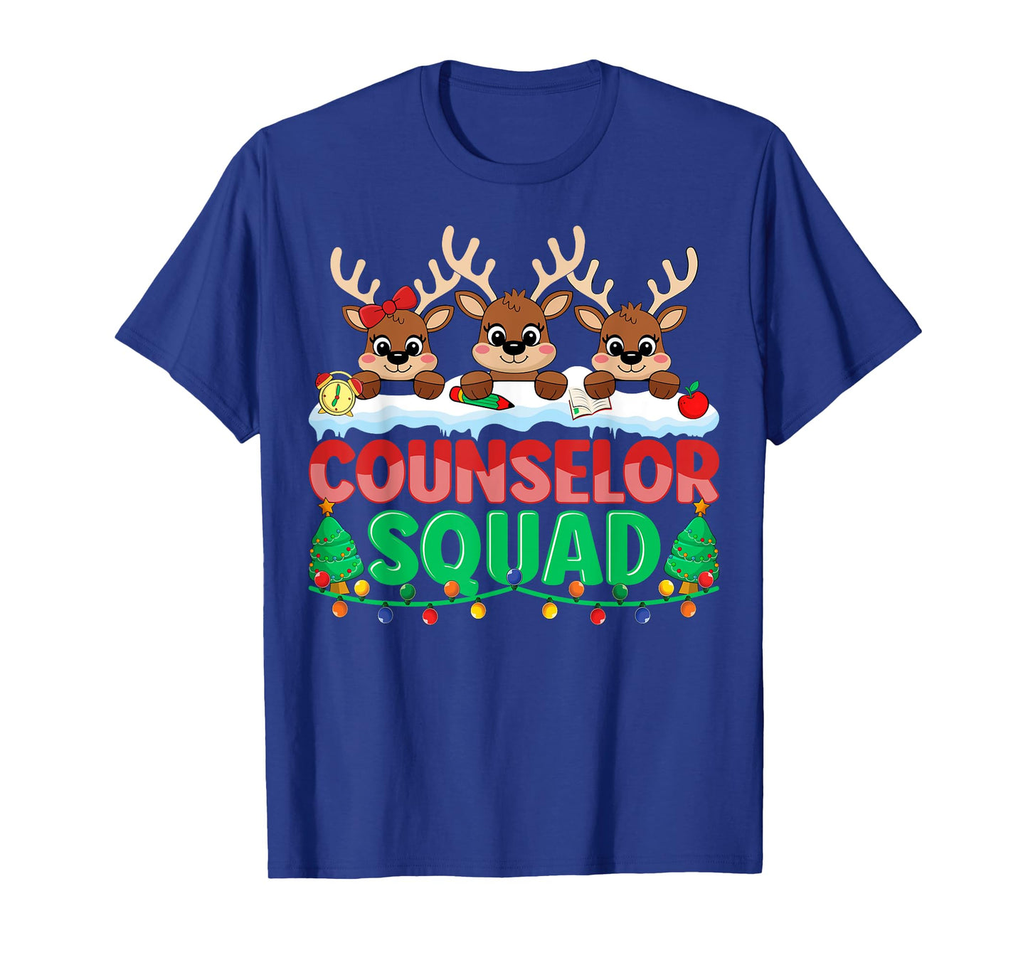 Counselor Squad Reindeer Xmas School Counselor Christmas T-Shirt