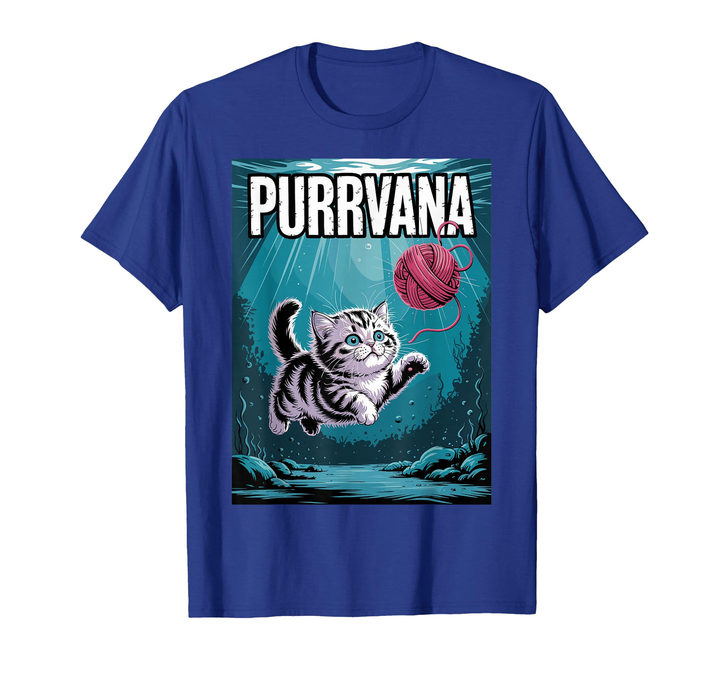 Purrvana Funny Cat Band T-Shirt