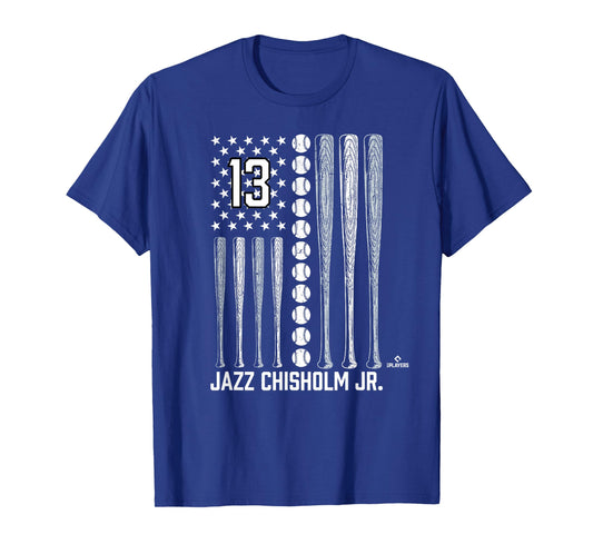 Baseball American Flag Jazz Chisholm Jr. New York Baseball T-Shirt