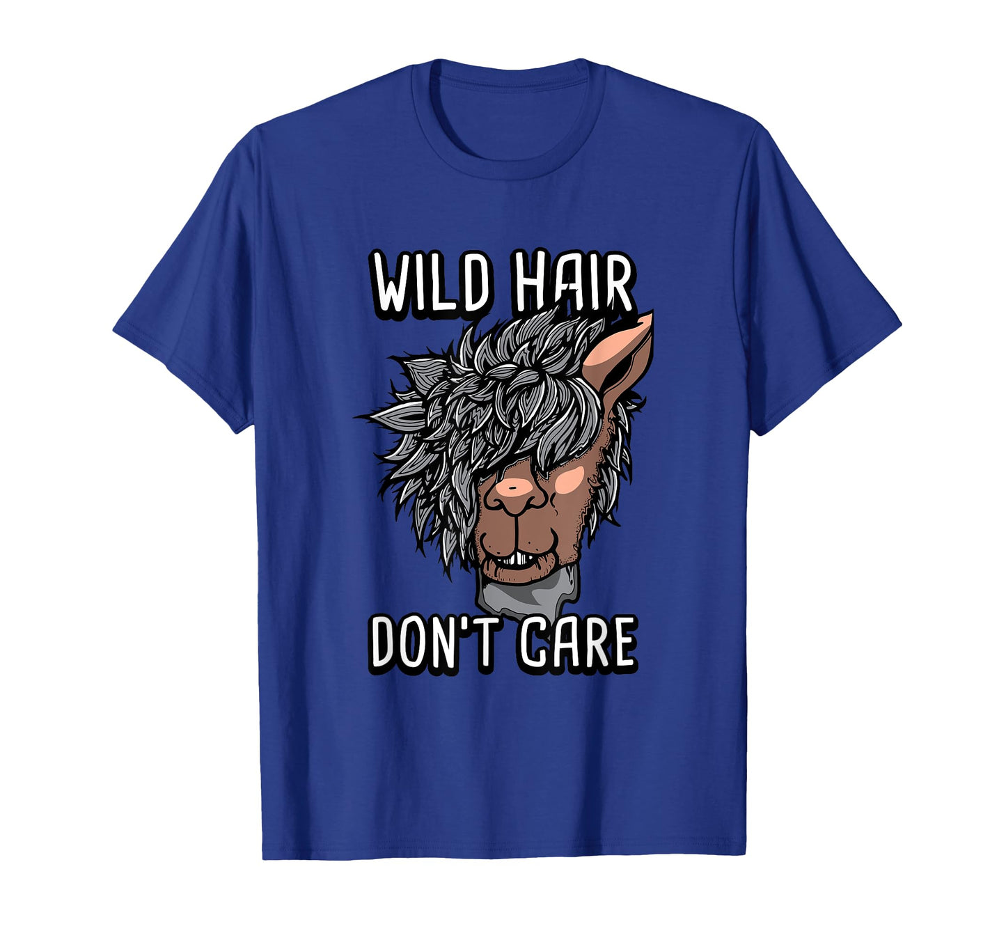 Alpaca Wild Hair Don't Care Funny Llama Lover Gift T-Shirt