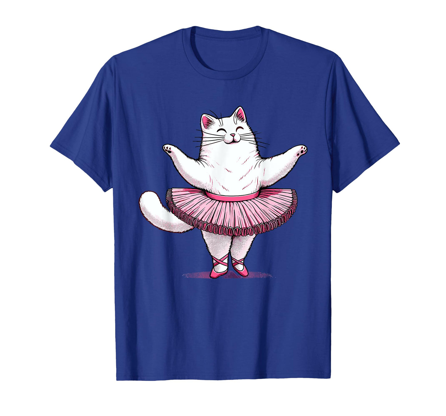 Cute Cat in Tutu Ballet Dancing Men Women Kids Funny Ballet T-Shirt