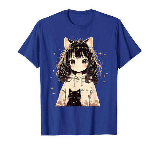 Anime Waifu Cute Anime manga Cat Girl Sweet Retro Japan T-Shirt