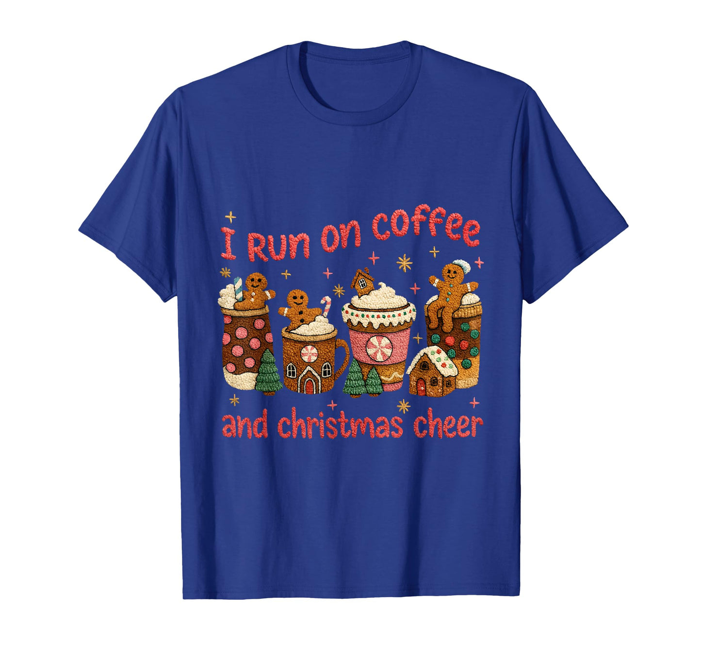 Coffee and Christmas Cheer Cute Gingerbread T-Shirt