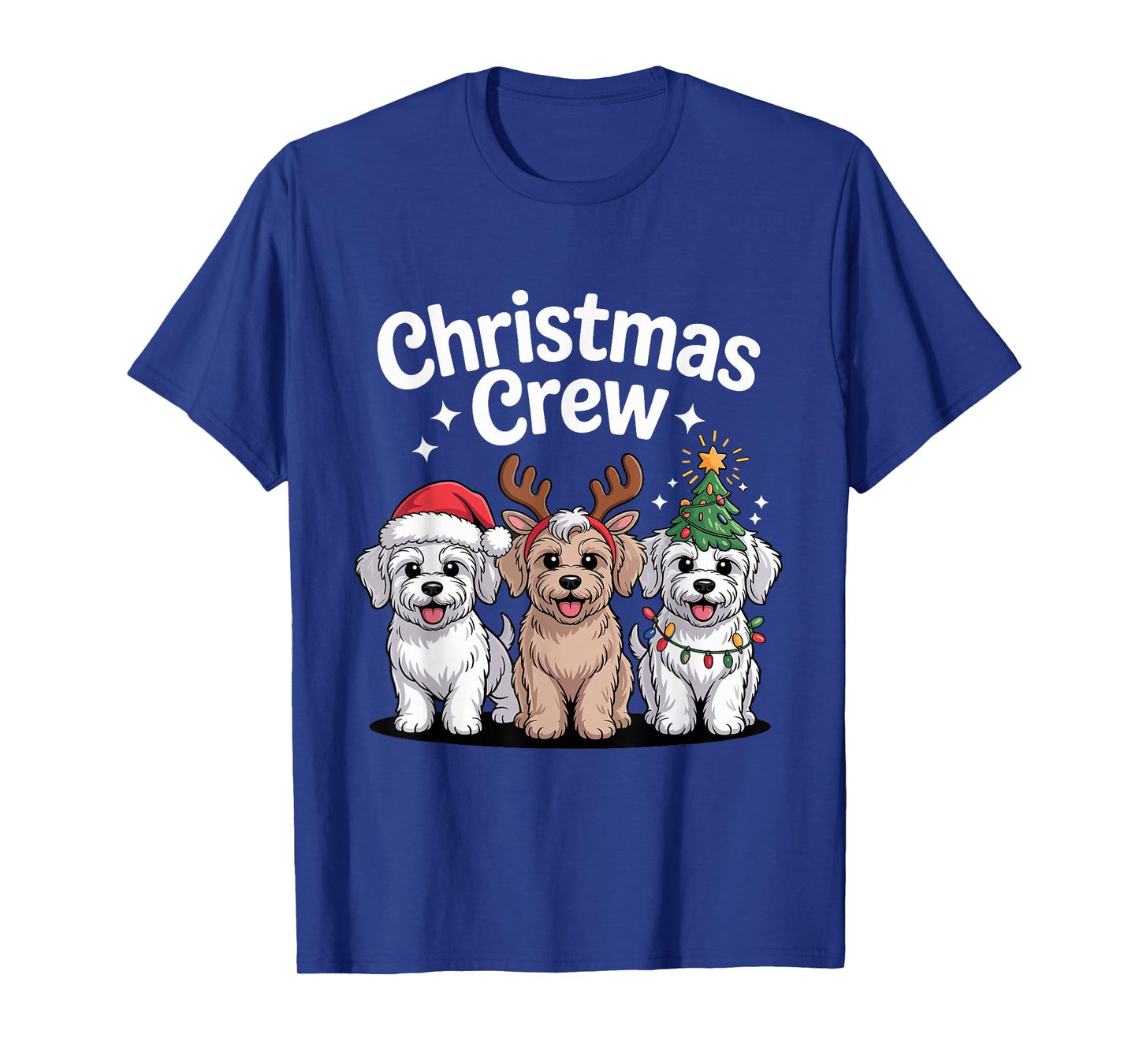 Christmas Crew Xmas Puppy Dog Funny Christmas Schnoodle T-Shirt