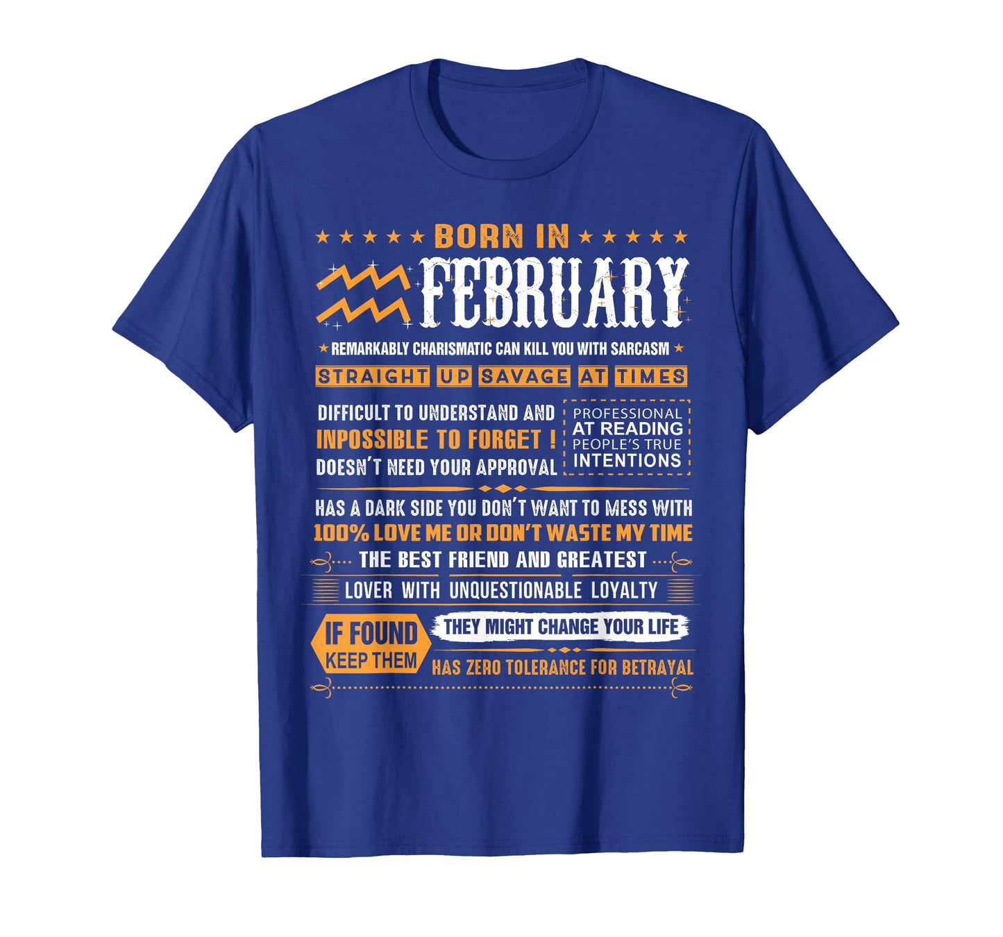 February Birthday Gifts - Born In February Aquarius T-Shirt