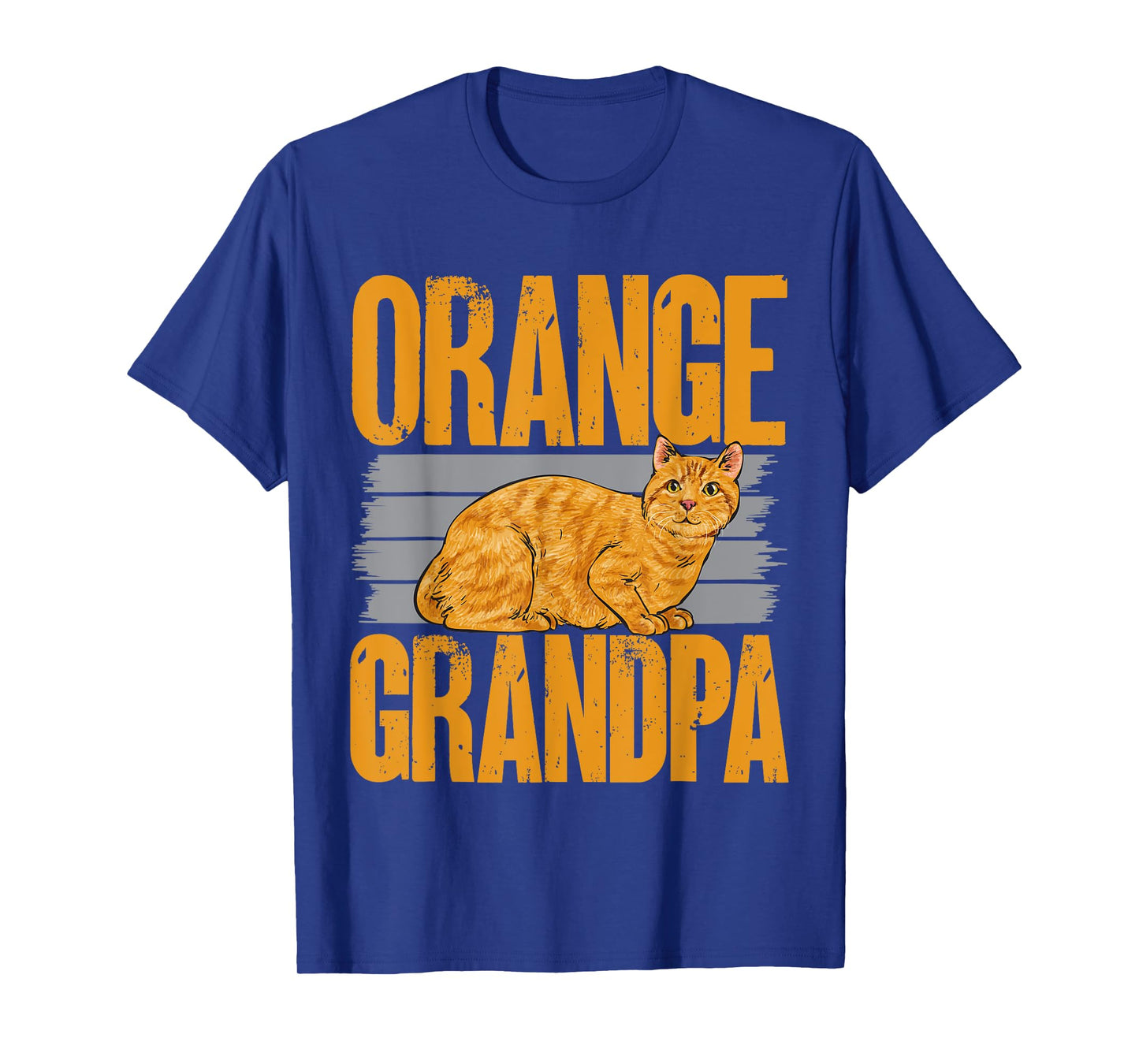Orange Tabby Cat Orange Grandpa Cat Dad Orange Cat Men Women T-Shirt