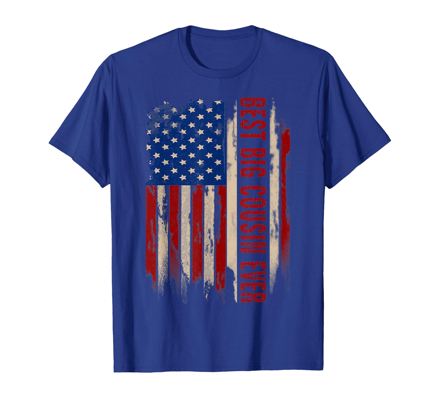 Vintage Best Big Cousin Ever American Flag Father's Day Gift Women Kids Men T-Shirt