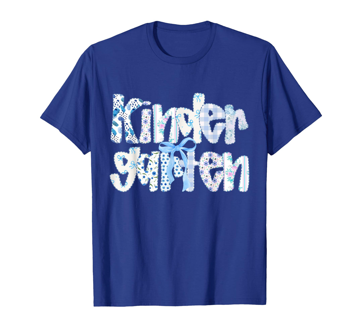 Preppy Kindergarten Teacher Team Bow Back to School Girls T-Shirt