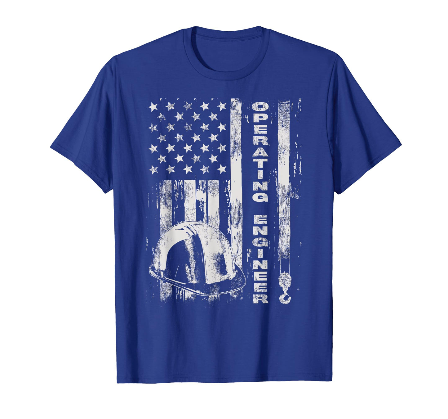 Vintage Operating Engineer American Flag T-Shirt