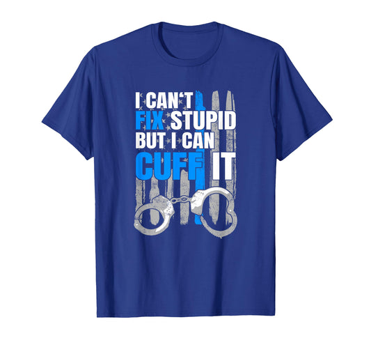 Funny Cop Gift - Handcuffs Police Law Enforcement T Shirt T-Shirt