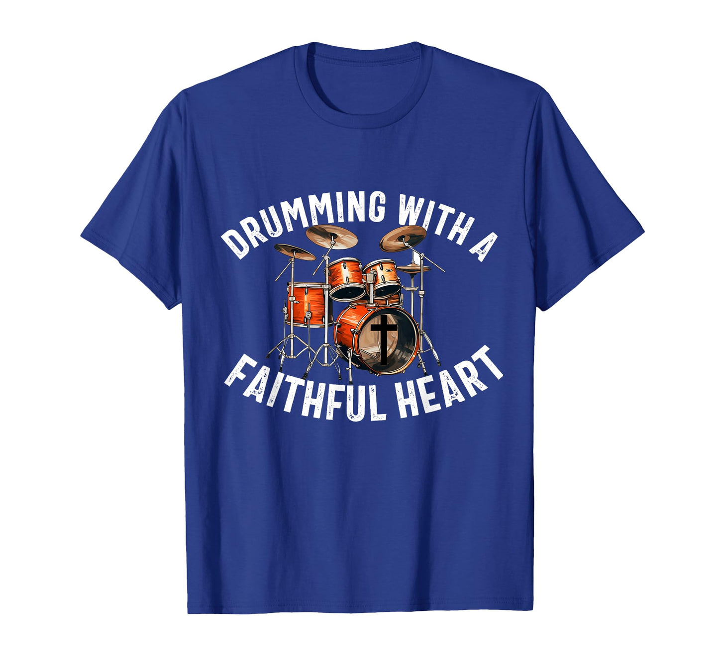 Christian Drummer Drum Player Stick Men Jesus Worship Music T-Shirt