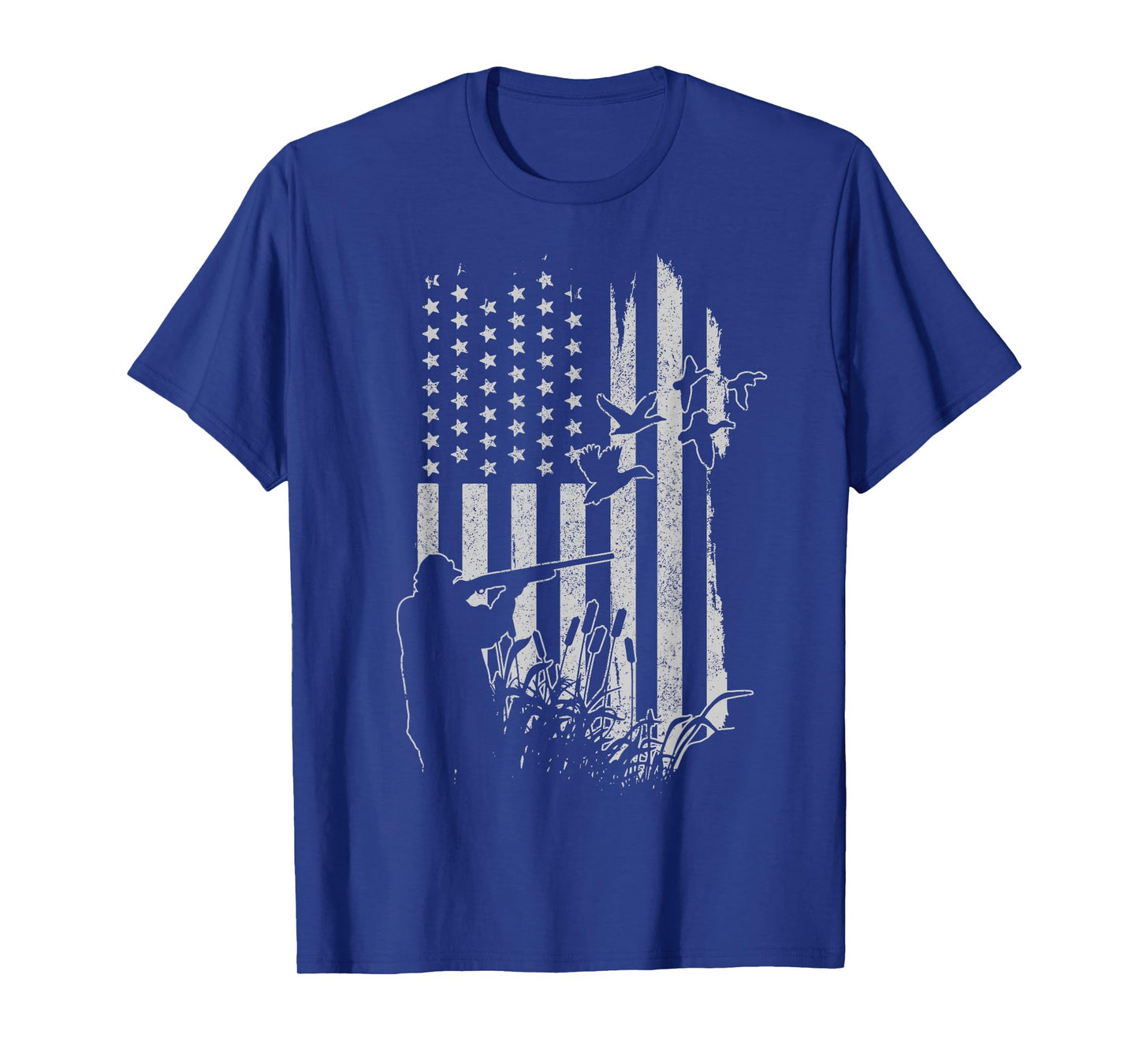 Patriotic Duck Hunting American Flag Duck Hunter T-Shirt