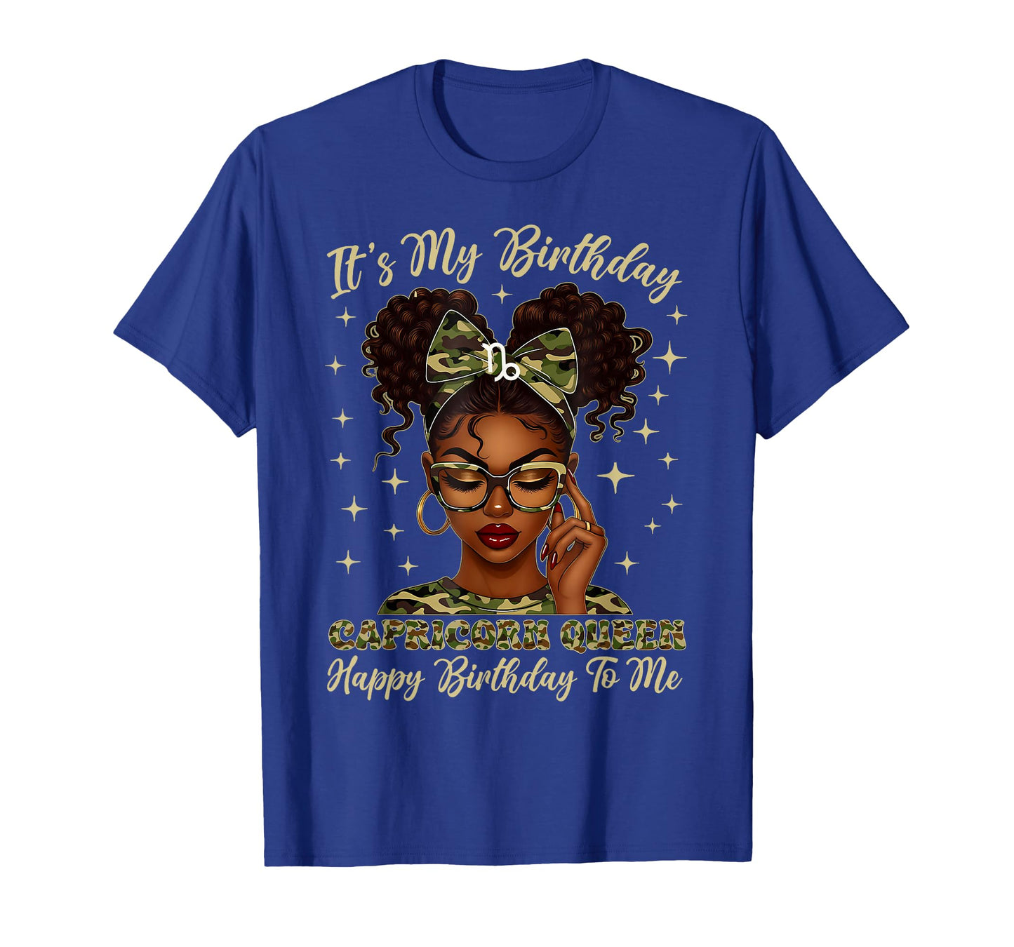It's My Birthday Capricorn Queen Women Girl Zodiac Sign T-Shirt