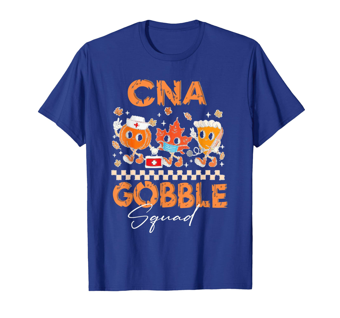 CNA Gobble Squad Nurse Holiday Nursing Scrub Tops Women T-Shirt