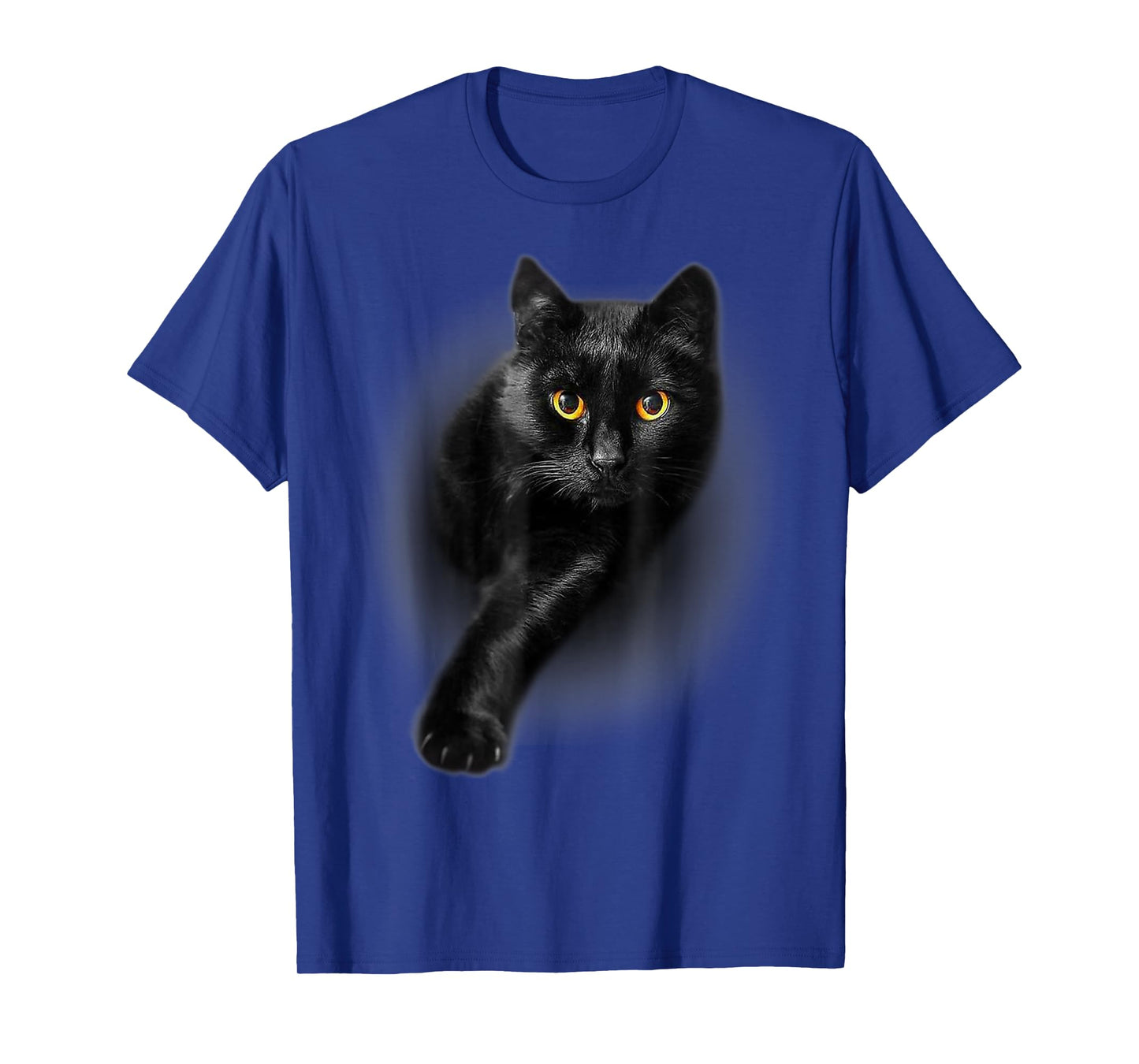 Black Cat Yellow Eyes, Funny Black Cat, Cat Lovers T-Shirt