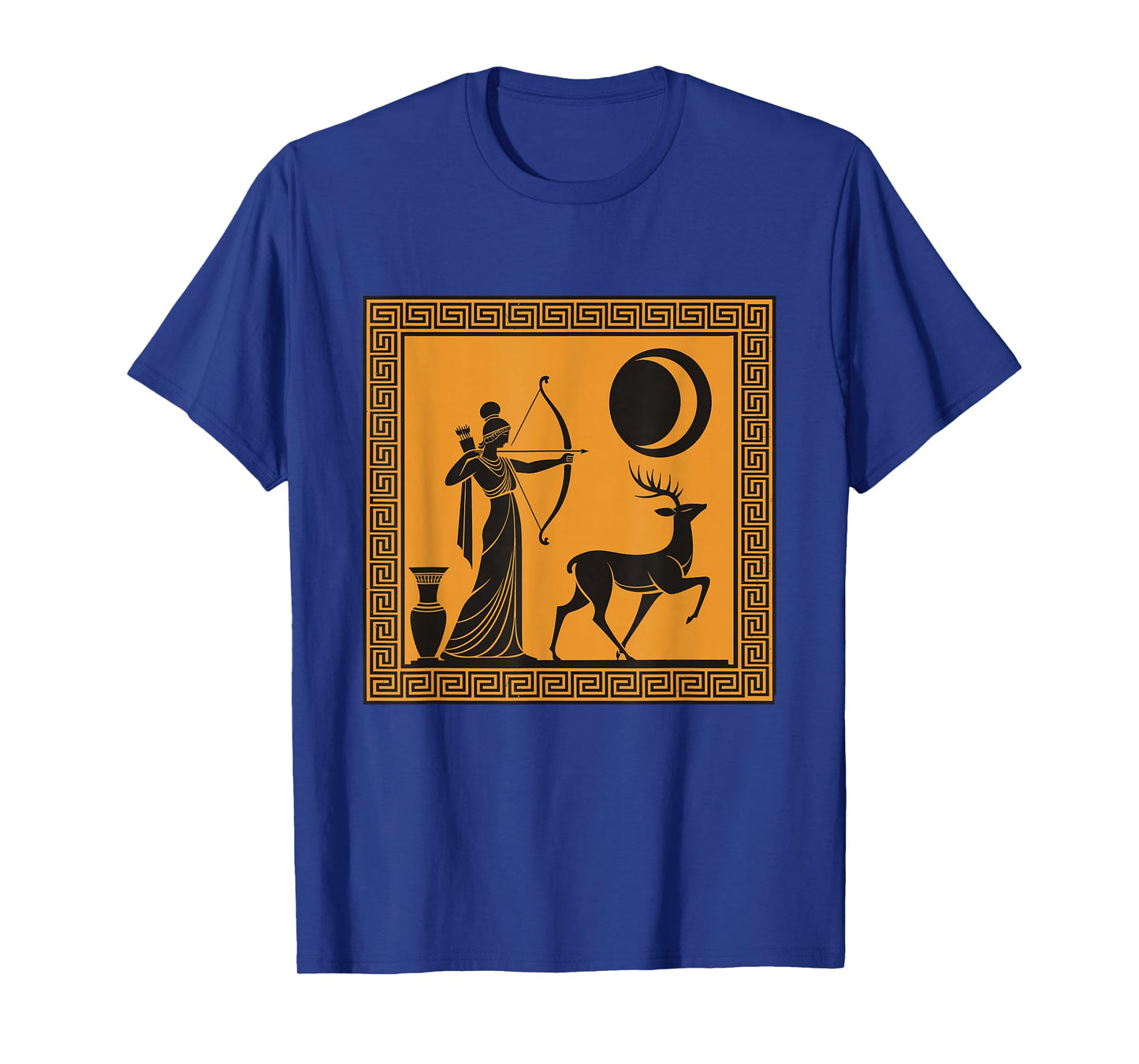 Artemis Moon Goddess Greek Mythology Ancient Art T-Shirt
