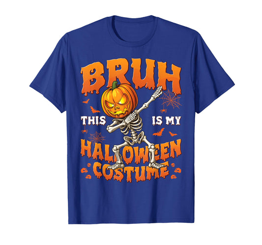Bruh This Is My Halloween Costume Funny Dabbing Boys T-Shirt