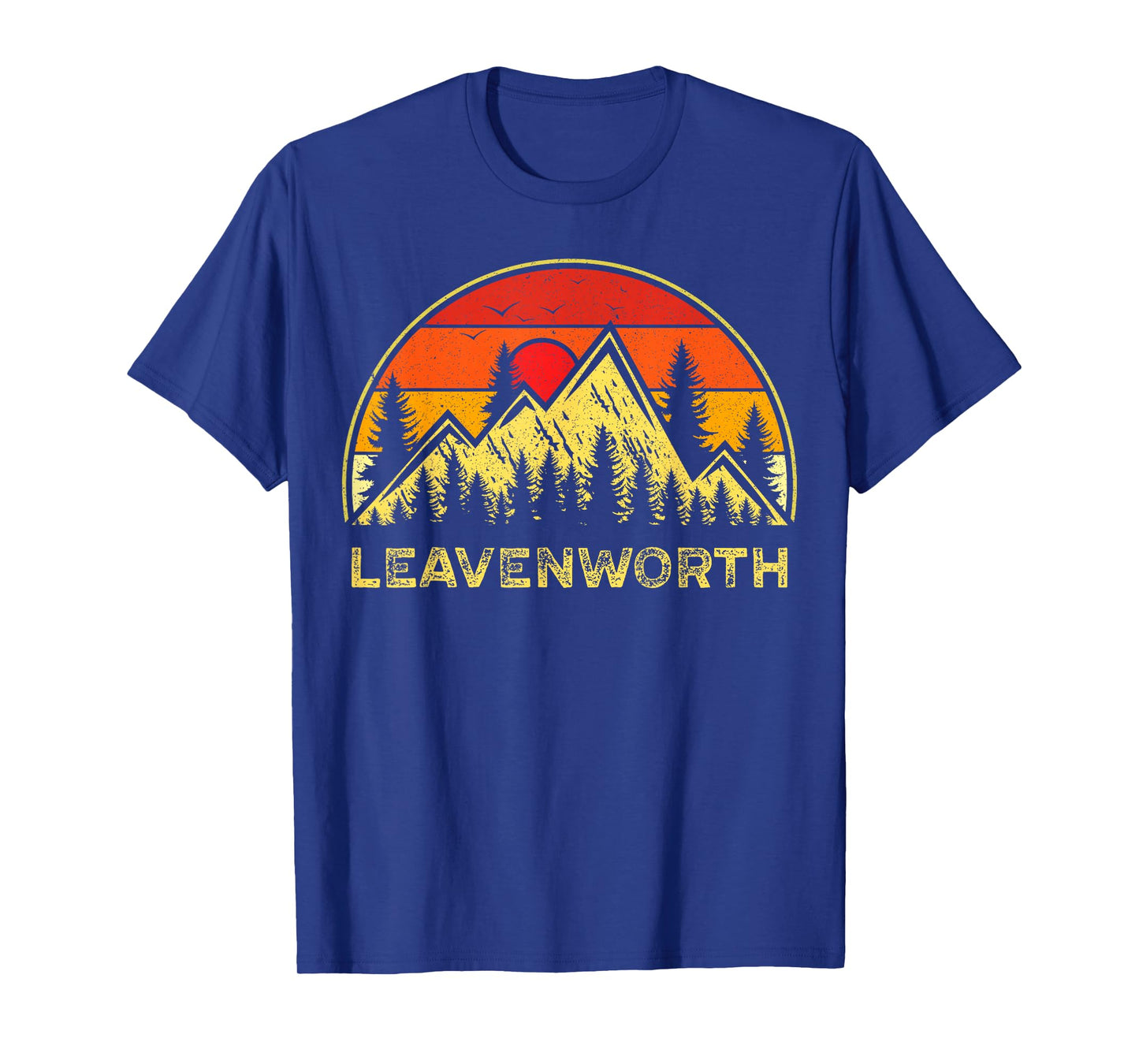 Vintage Leavenworth Washington WA Mountains Hiking Souvenirs T-Shirt