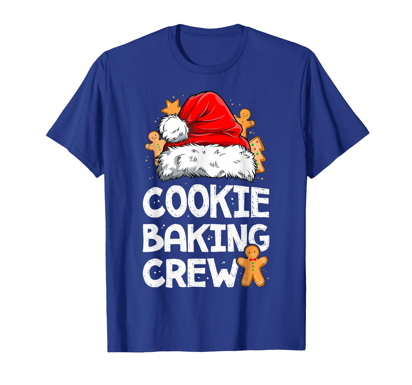 Cookie Baking Crew Funny Christmas Lights Santa Baker Cookie T-Shirt