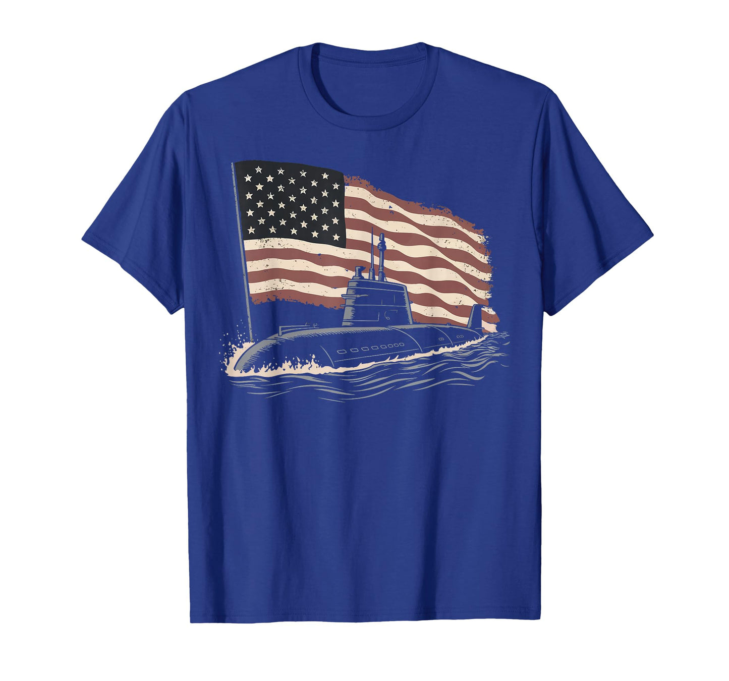 Submarine USA Flag Veteran 4th of July T-Shirt
