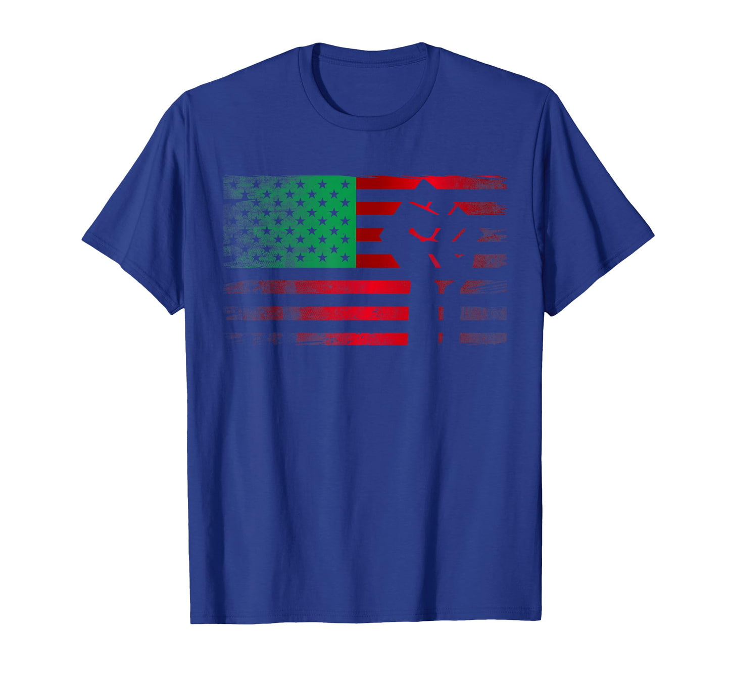 Pan African Fist UNIA American Flag Freedom Black Liberation T-Shirt