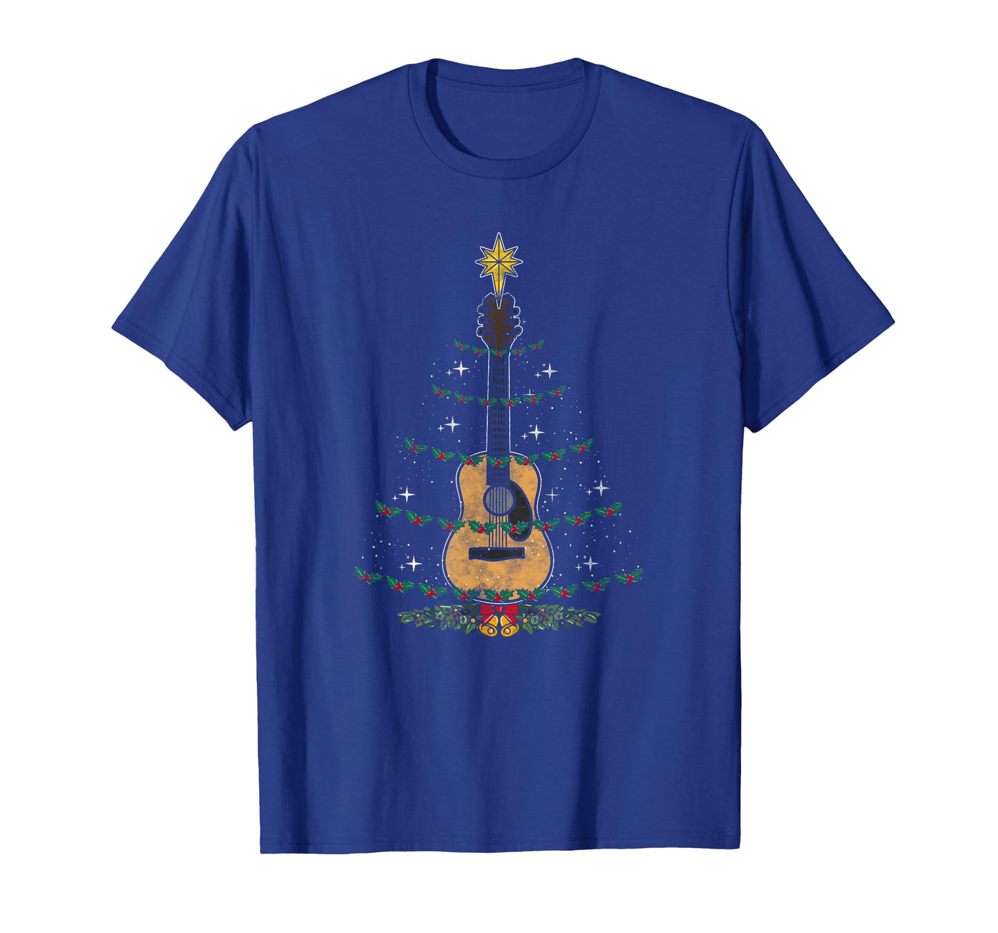 Christmas Guitar - Xmas Lights Guitarist T-Shirt