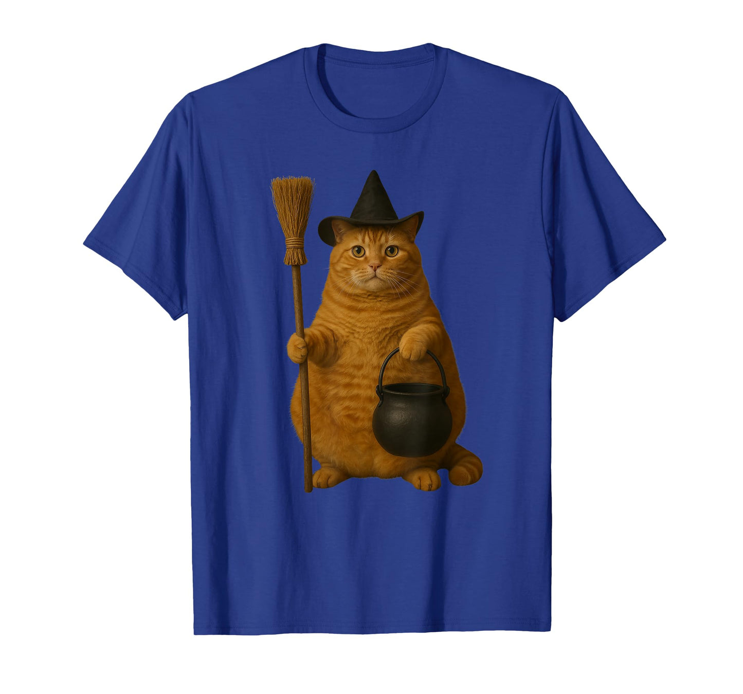 Orange Tabby Cat, Chunky Fat Halloween Kitty Cat T-Shirt