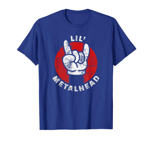 Lil Metalhead Cute Heavy Metal Head Child Rocker Gift T-Shirt