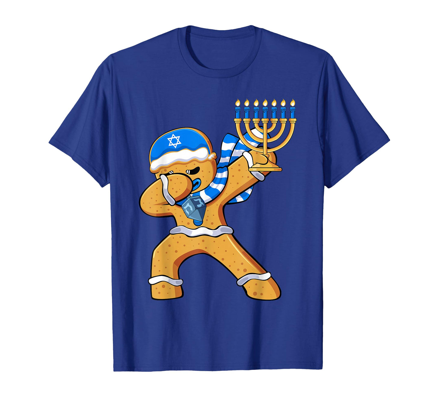 Hanukkah Dabbing Jewish Gingerbread Man T-Shirt
