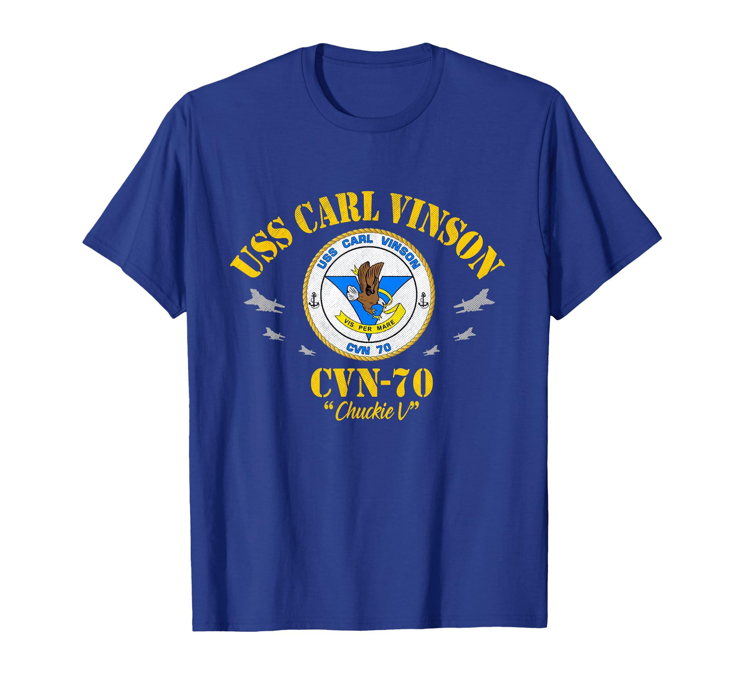 USS Carl Vinson (CVN-70) Aircraft Carrier Veteran Flag Mens T-Shirt