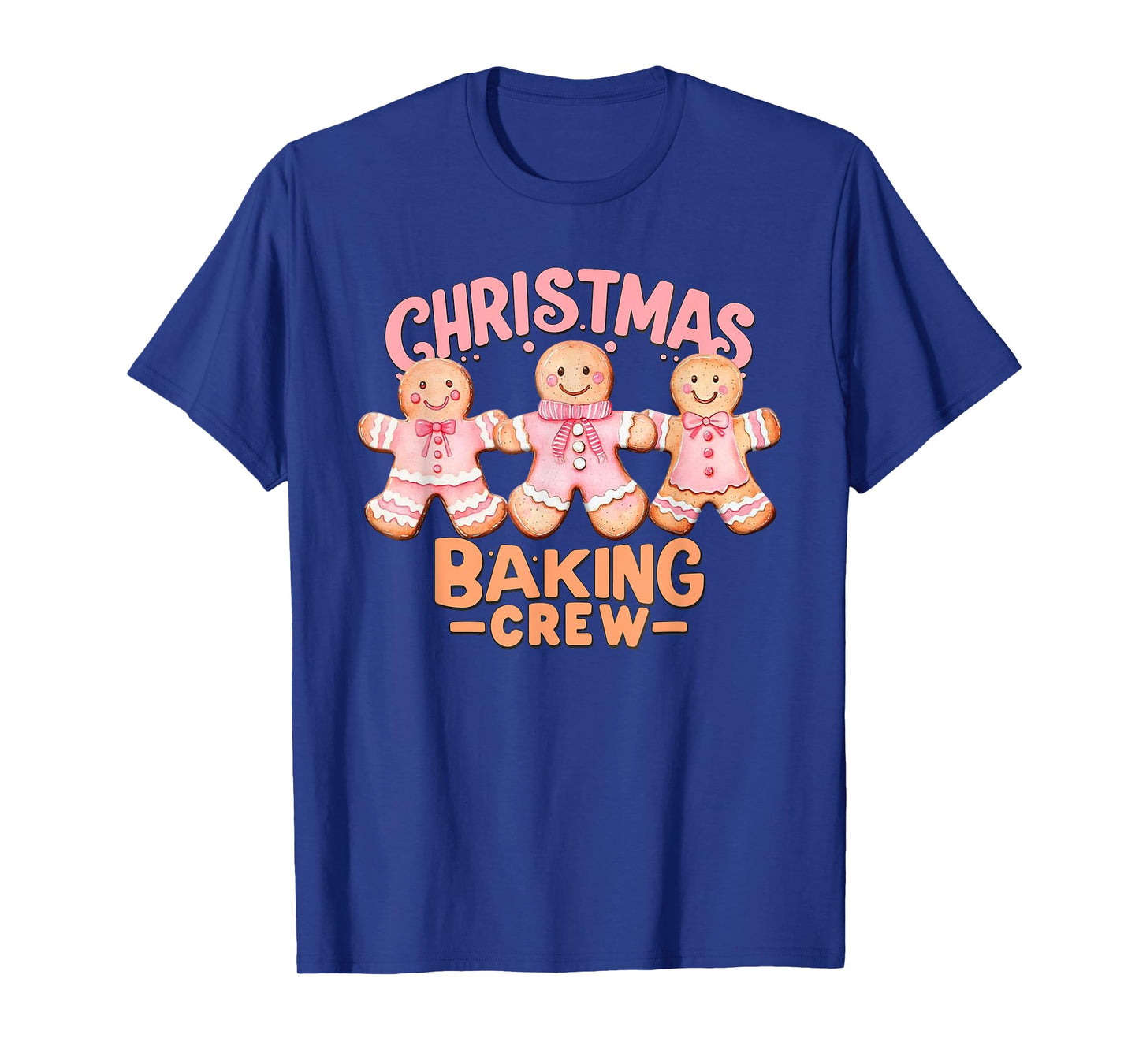 Christmas Baking Crew Pink Gingerbread Cookie Family Baking T-Shirt