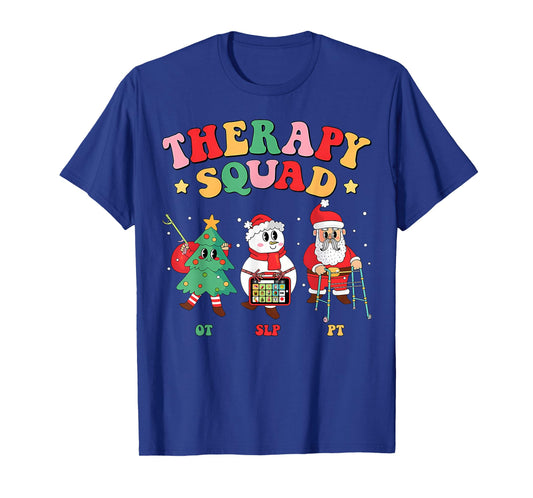 Christmas Occupational Therapy Snowman Nurse OT T-Shirt