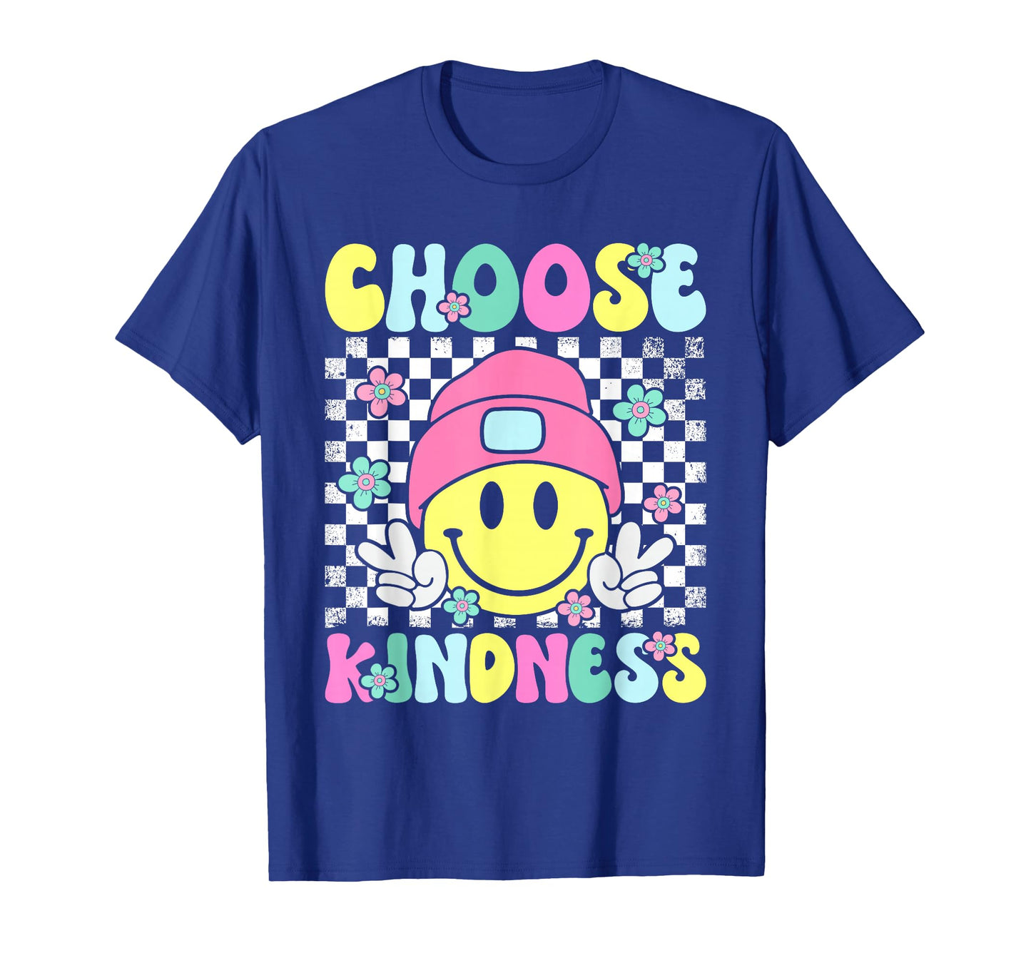 Choose Kindness Groovy Be Kind Inspirational Women Kids T-Shirt