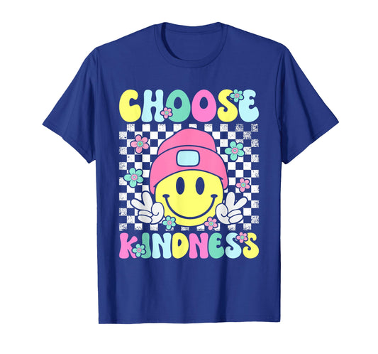 Choose Kindness Groovy Be Kind Inspirational Women Kids T-Shirt