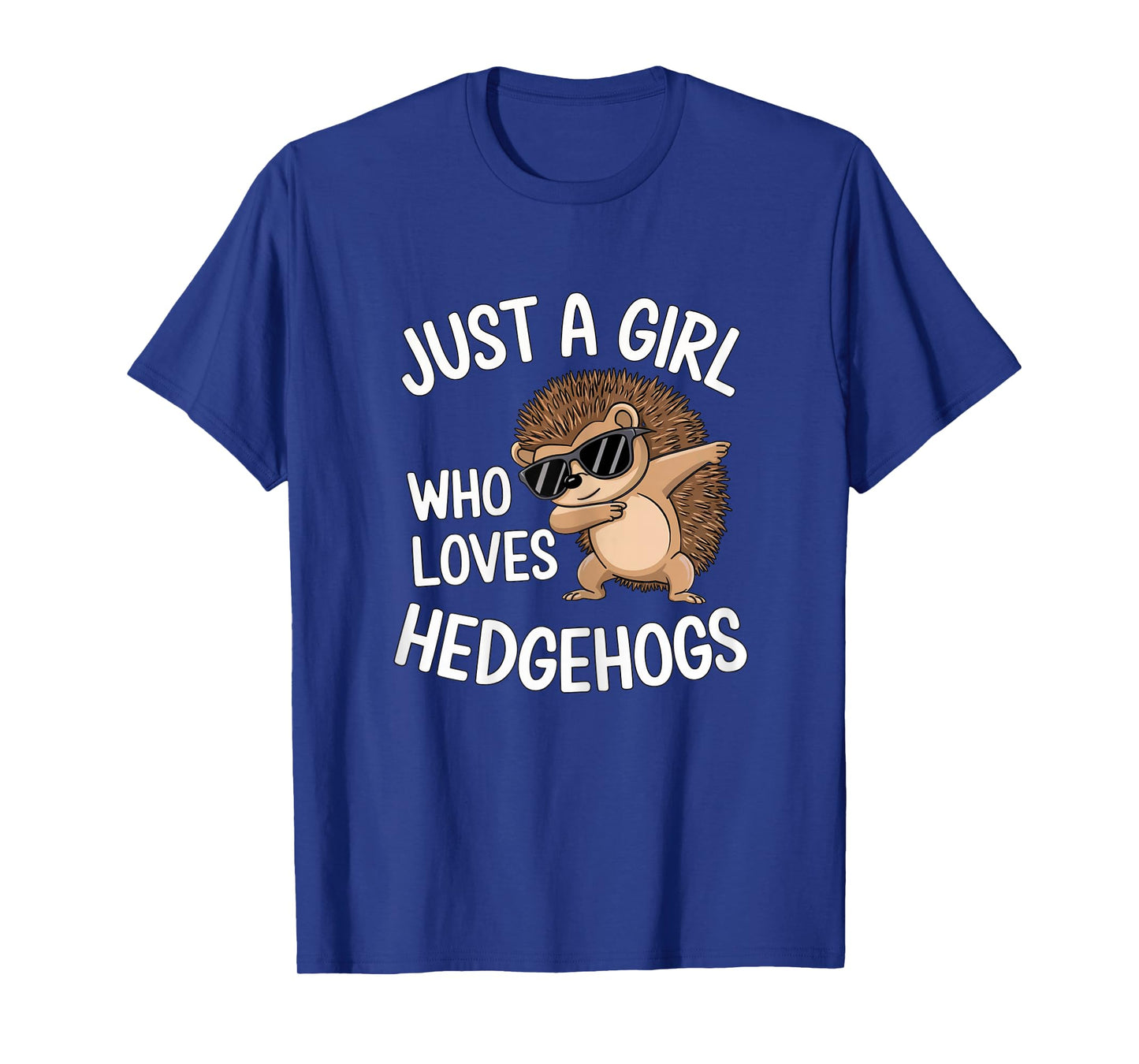 Just a Girl Who Loves Hedgehogs Cute Dabbing Hedgehog Girl T-Shirt