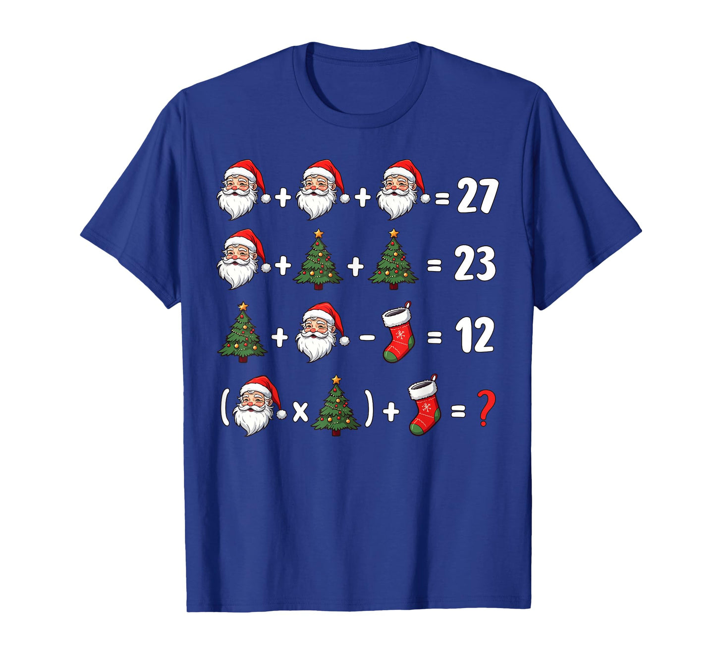Funny 67 Six Seven Santa Tree Math Teacher Christmas Xmas T-Shirt