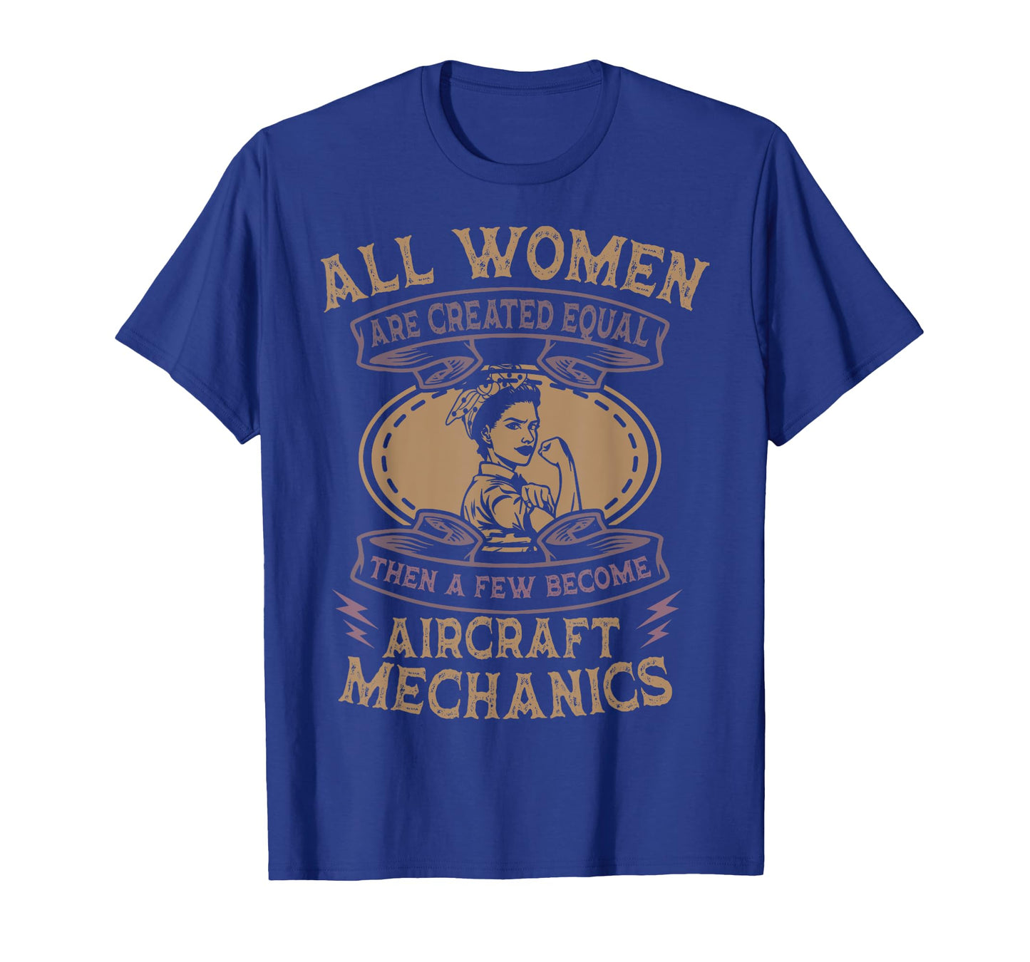 Aircraft Mechanic Airplane Aviation Maintenance Tech Woman T-Shirt