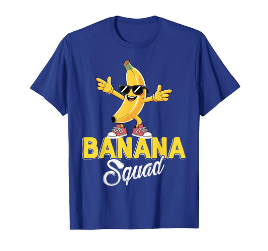 Banana Squad Dabbing Banana Fruit Lover Boys Kids Men Women T-Shirt
