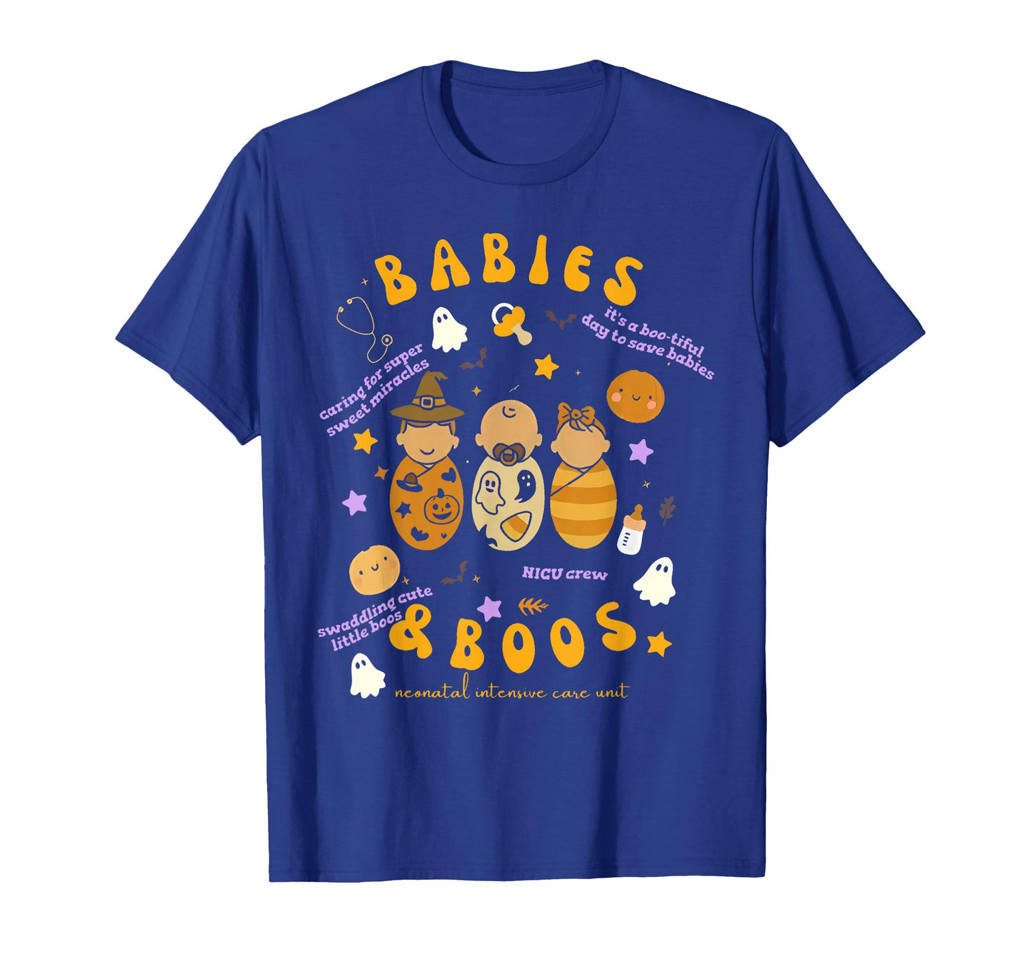 Babies Boos Halloween Nicu Nurse Halloween T-Shirt