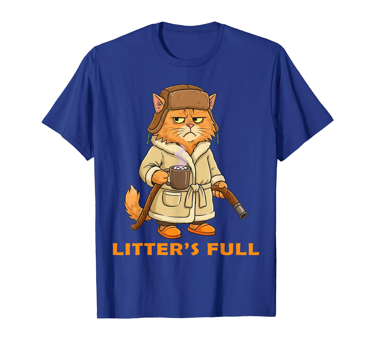 Funny Christmas Cat Litter Full Men Women Meme Xmas T-Shirt
