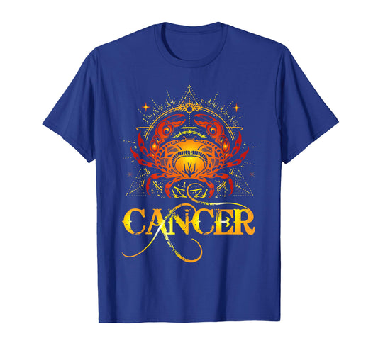 Crab Zodiac Sign Symbol Horoscope Cancer T-Shirt