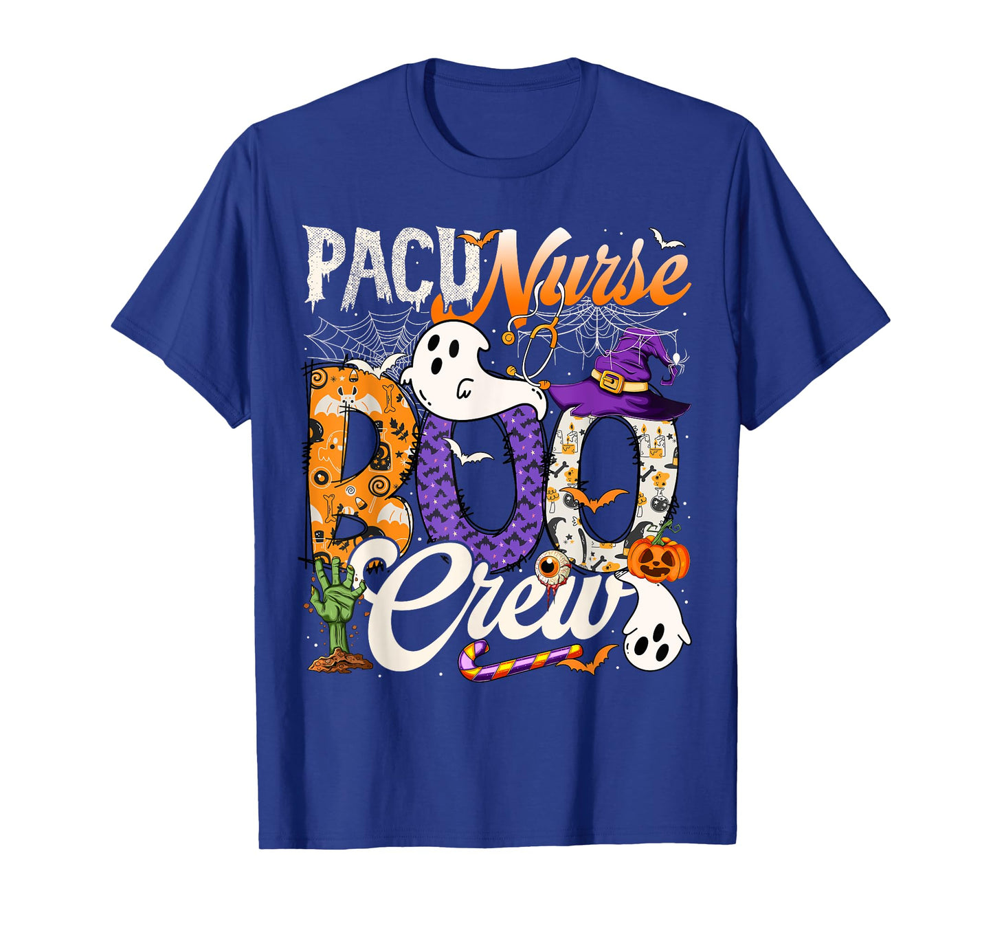 Cute PACU Nurse Boo Crew Nurse Halloween Ghost Costume T-Shirt