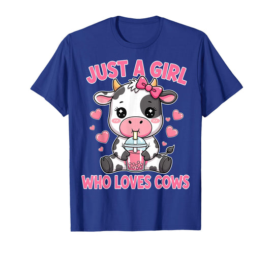 Cute Cow Just A Girl Who Loves Cows T-Shirt